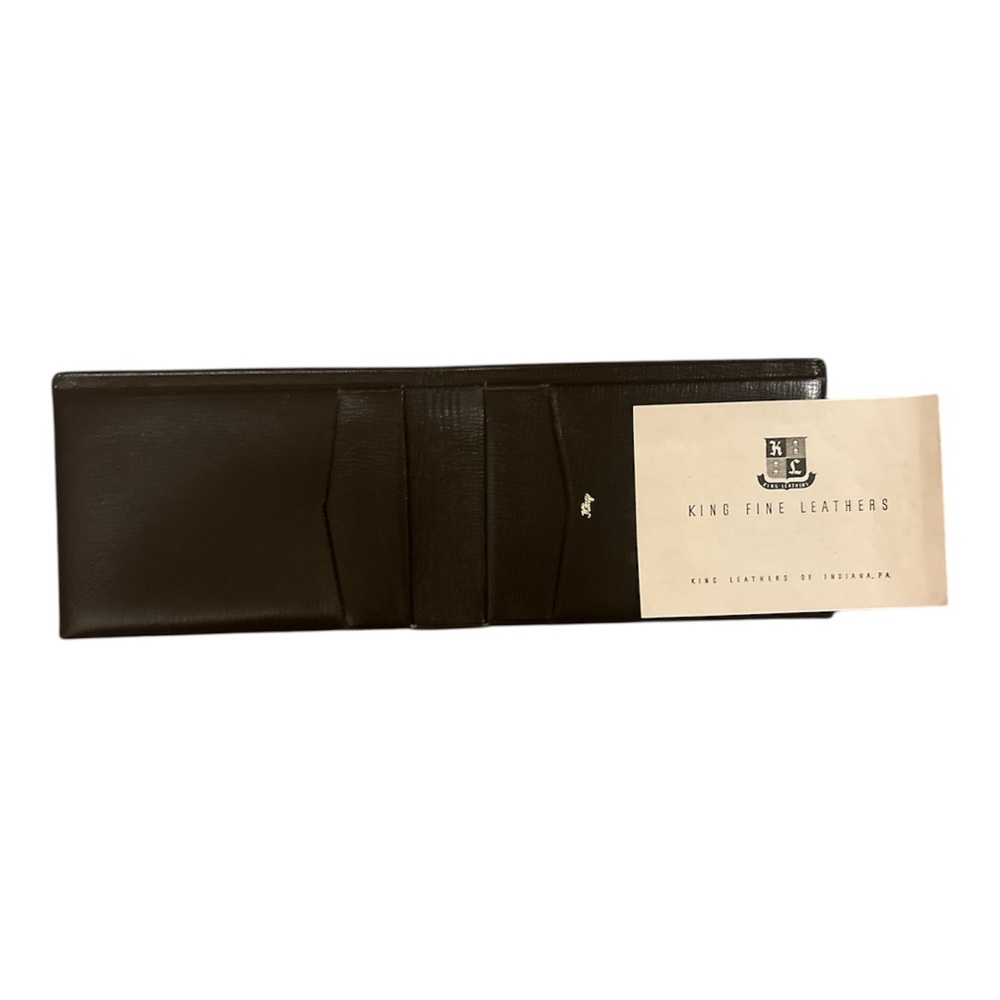 Brown real leather King Wallet